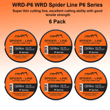 WRD Spider P6 Series 315 Ft Auto Glass Removal, Windshield Cut Out Fiber Line Orange BAT, PRO 6 Spider Kits, Windshield Removal Fiber LINE - 6 Pack