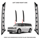 JAAGS 2009-2018 Ford Flex Windshield Outer Pillar Passenger& Driver Side Trim Molding - JAAGS