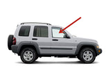 One Hole Style Passenger Right Side Front Door Window Door Glass Compatible with Jeep Liberty 2006-2007 Models