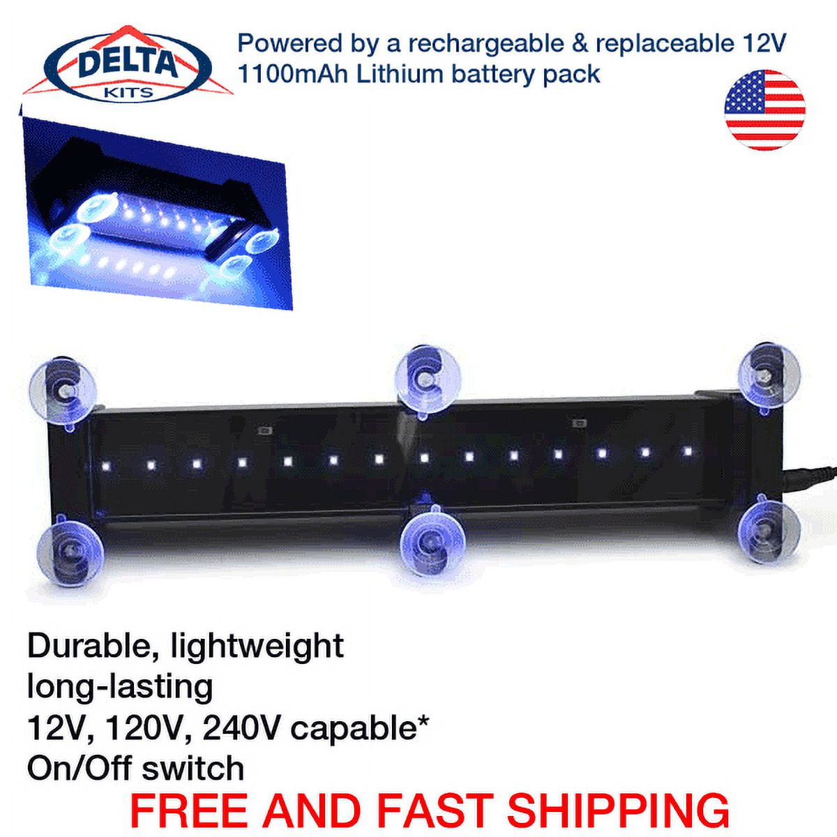 Deltakits Elite XL UV LED Curing Light – Ultraviolet Lamp Windshield Repair Curing lamp