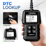Topdon ARTILINK300  easy-to-use basic diagnostic tool O2 Sensor Tests, Live Data, On-board monitor test, and a DTC Lookup Library