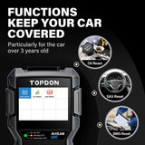 Topdon ARTILINK600 automotive computer scan tool LCD Color Screen ABS and SRS Active Tests