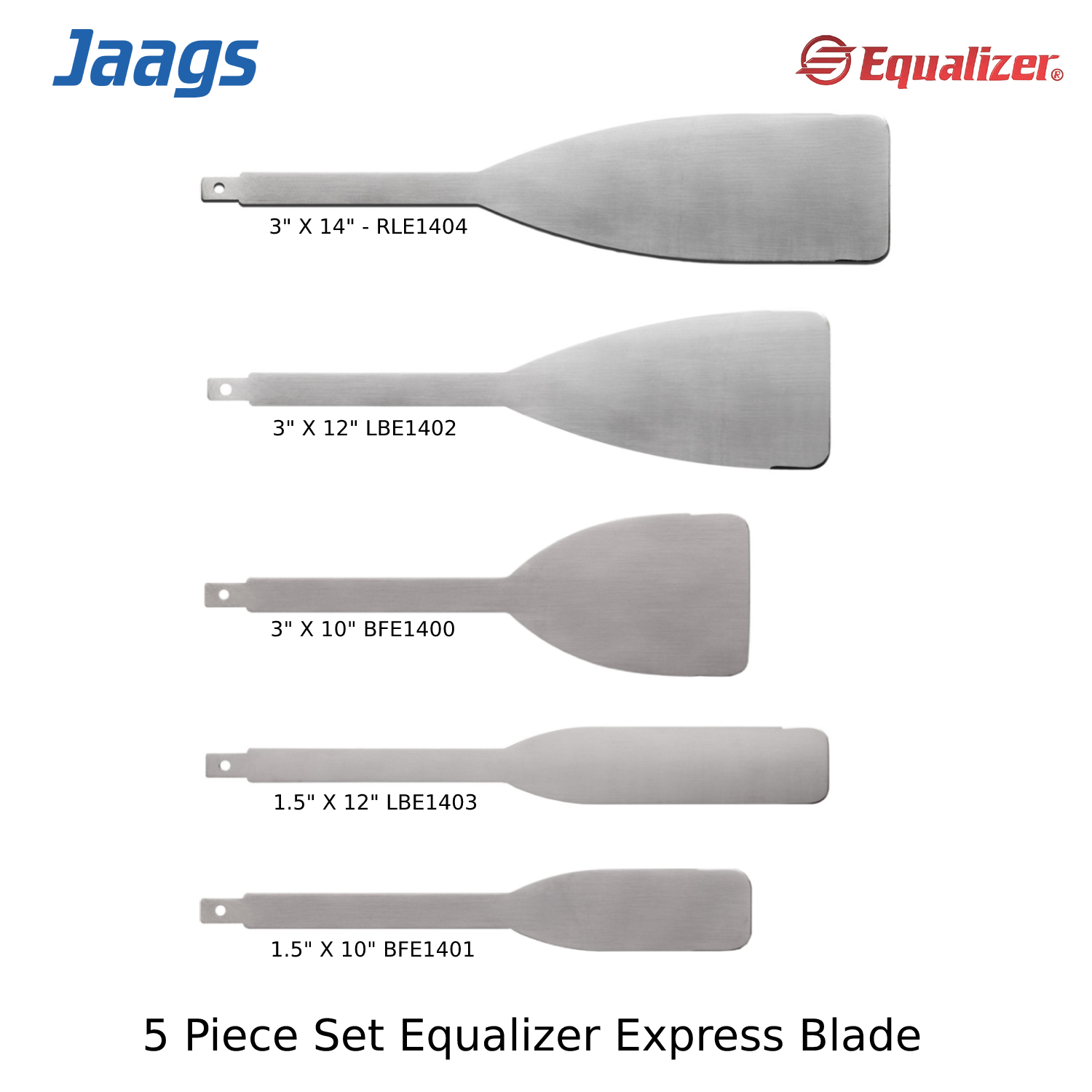 5 Pc Equalizer Express Windshield Urethane Cutting Removal Blade sharp & strong - JAAGS