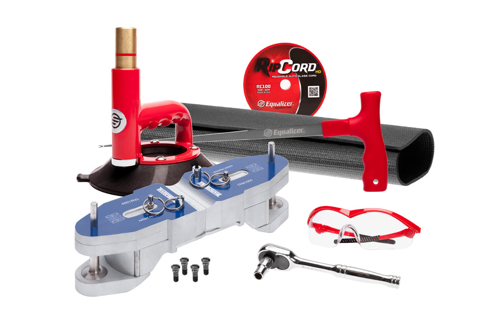 Equalizer Transformer™ Kit - Drill powered auto glass removal tool - Dual cutting - JAAGS