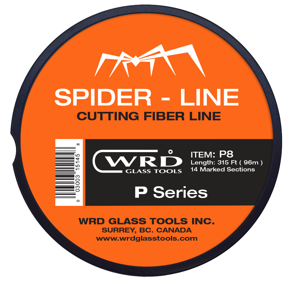 6 Pack - WRD Spider P8 Series 315 Ft Auto Glass Windshield Cut Out Fiber Line for WRD orange bat and spider kits - JAAGS